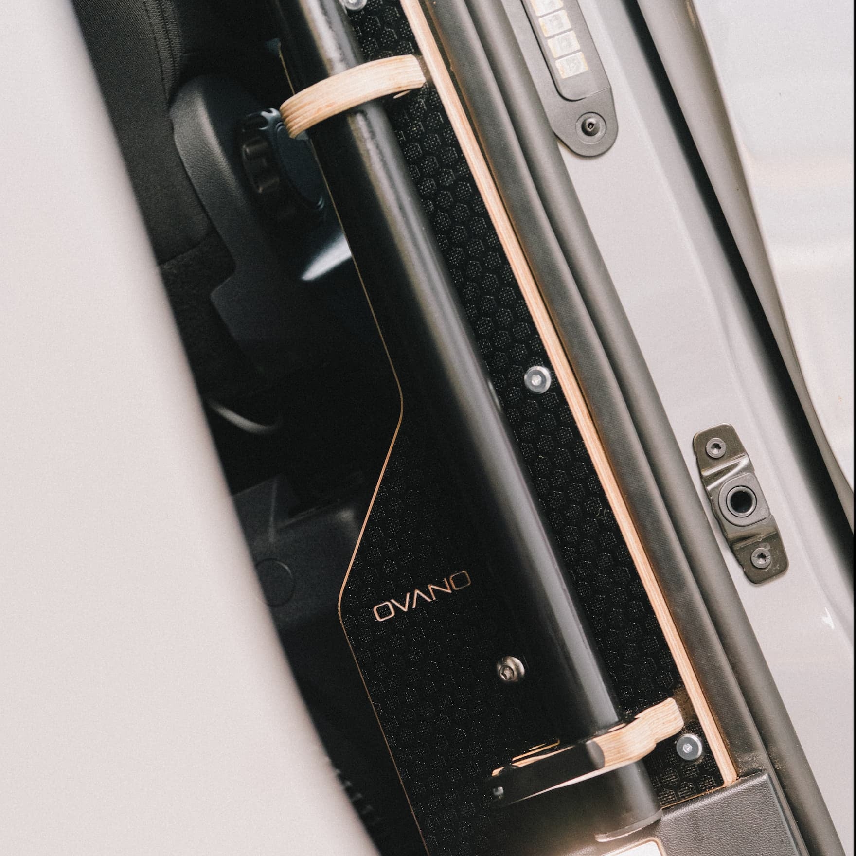 Ovano drivers side swing out table shown in a T7 Kombi.