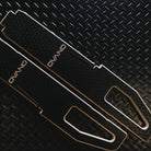 2 x ovano bed support legs shown on black rubber mat