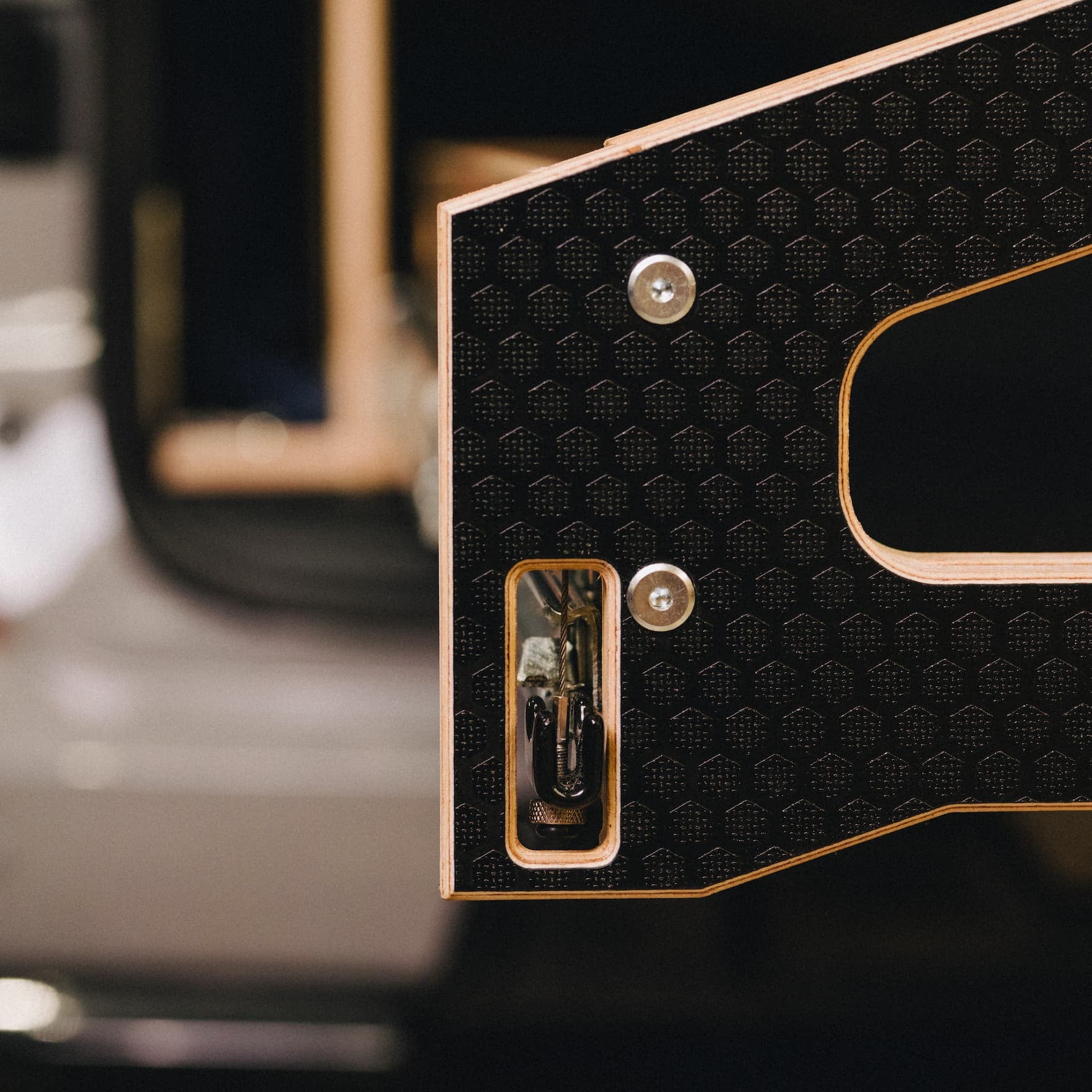 up-close of ovano one-touch latch system fitted in Transit Custom